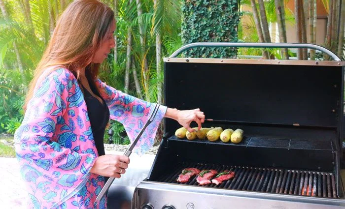 Lilibeth ramirez cocina a la parrilla