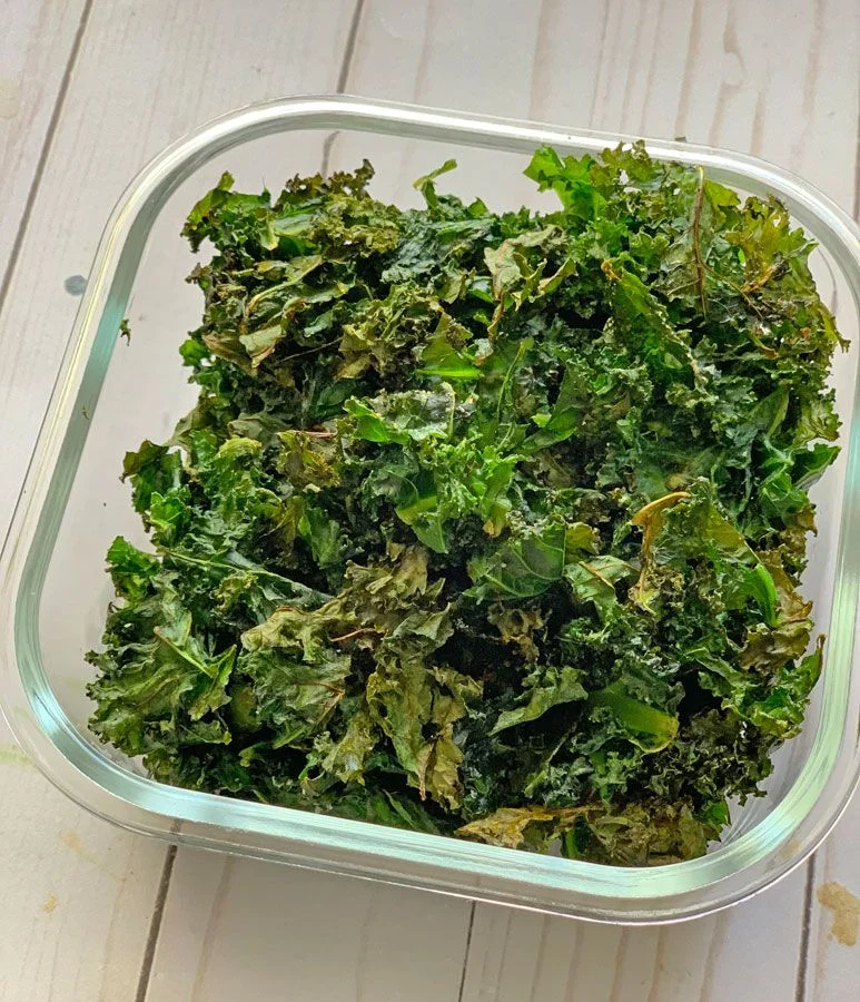 Chips de kale al horno