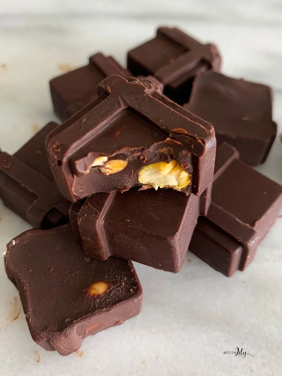 Bombones de chocolate rellenos
