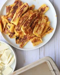 lasaña de platano y queso