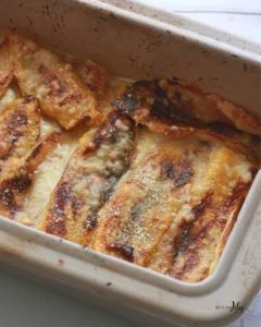 lasaña de platano y queso