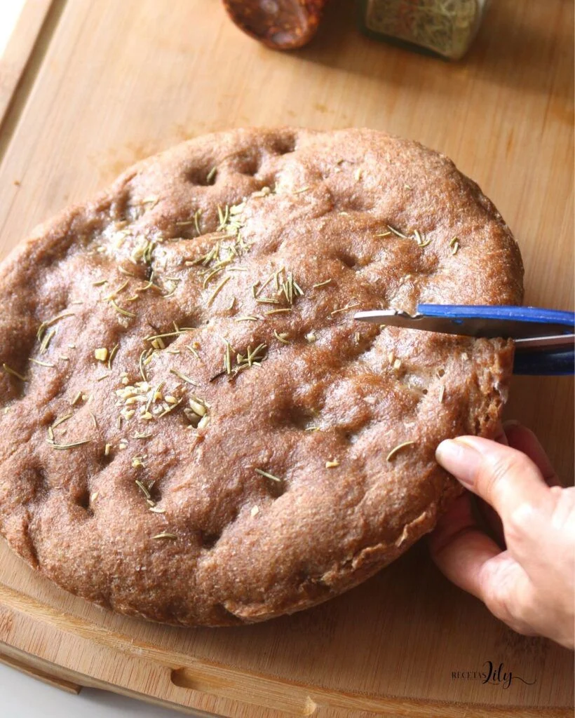 Receta de focaccia integral