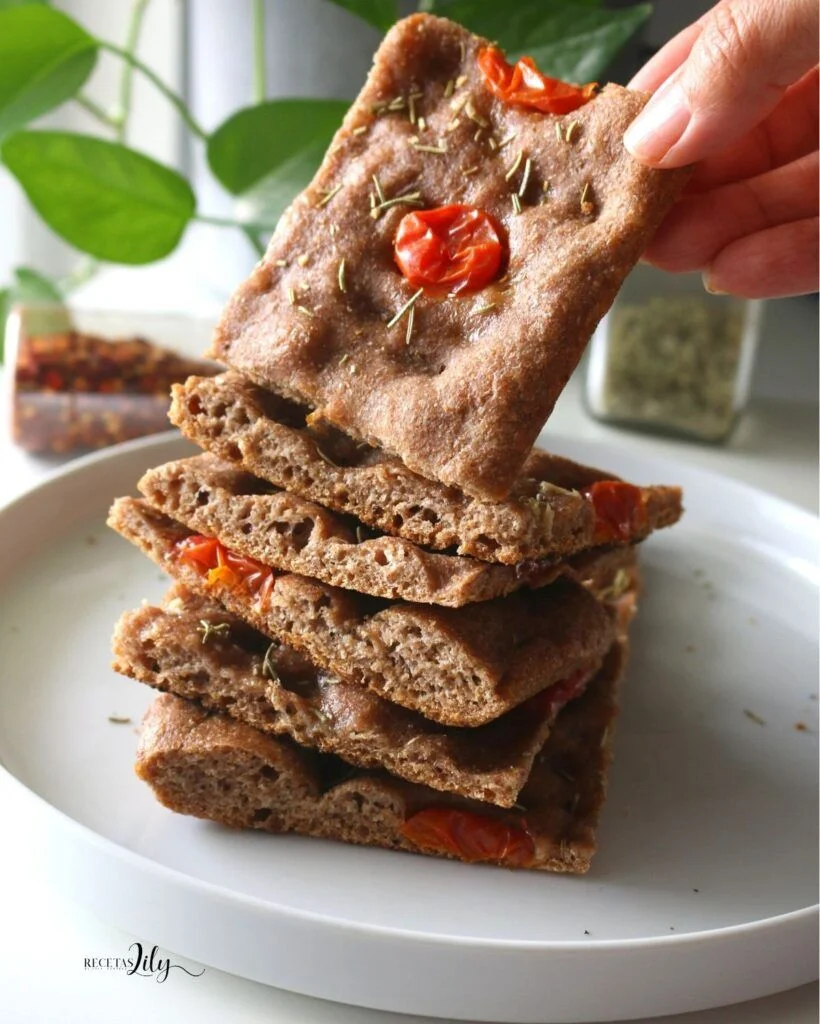 Receta de focaccia integral