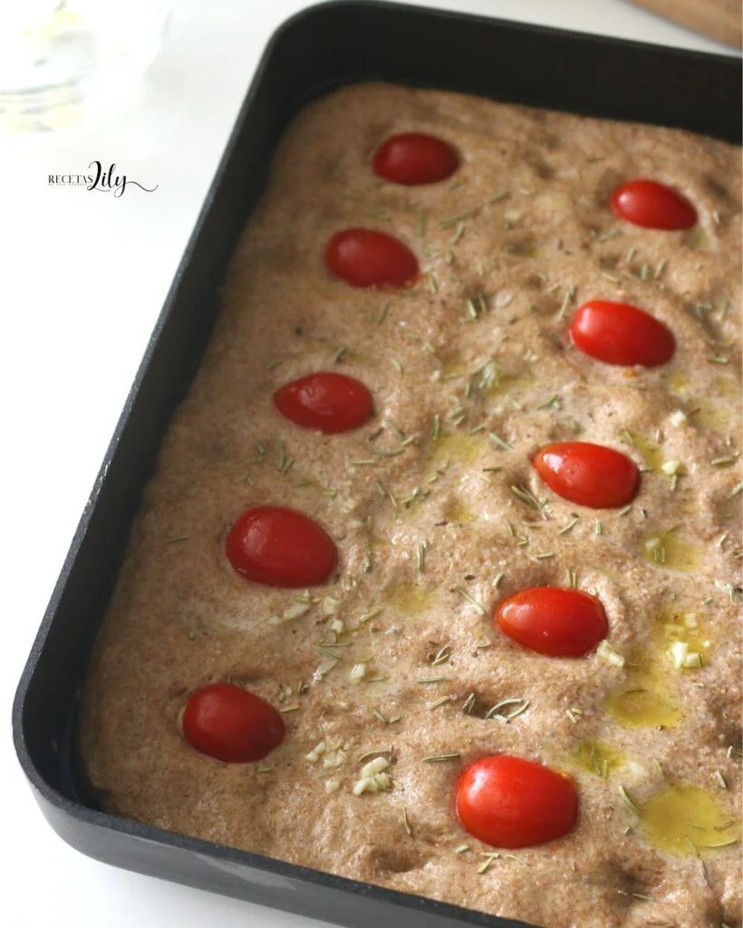 Receta de focaccia integral