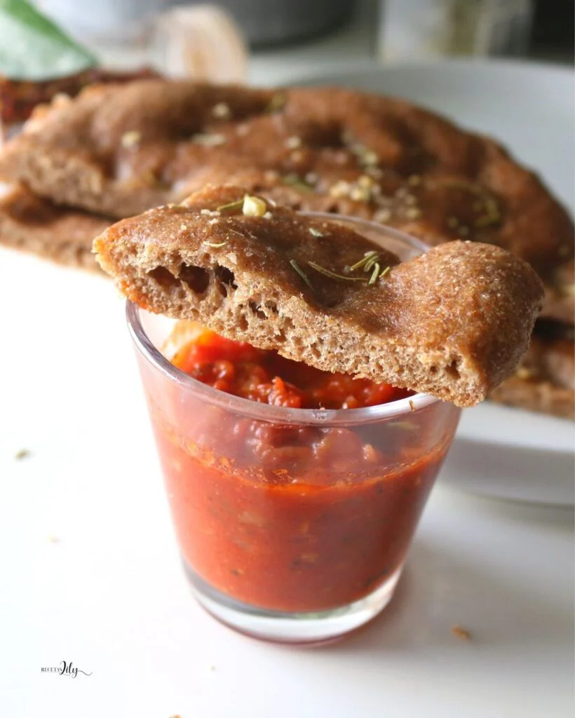 Receta de focaccia integral
