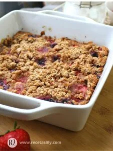 streusel de frutas