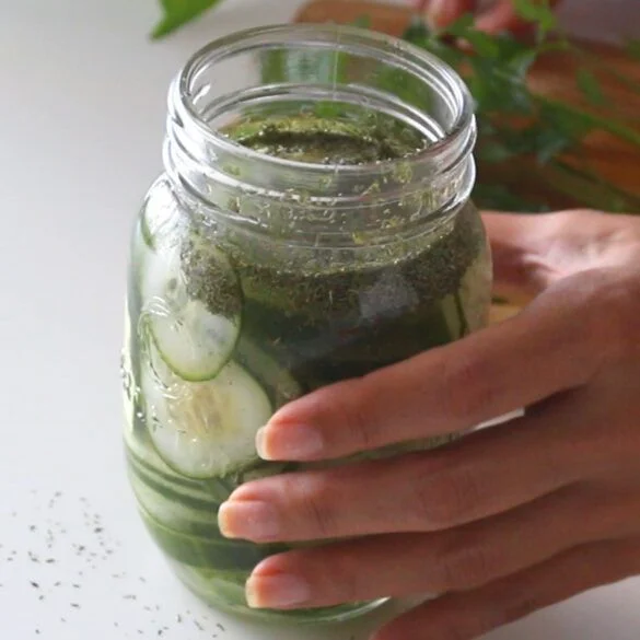 pepino en vinagre
