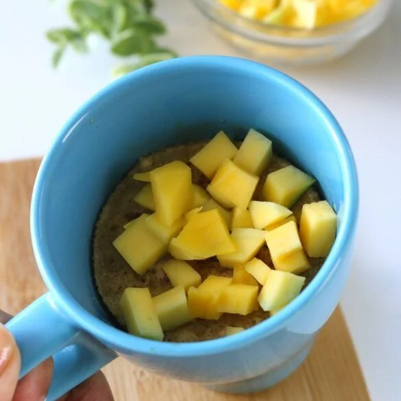 Mug cake de mango Mug cake de mango