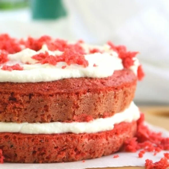torta red velvet saludable