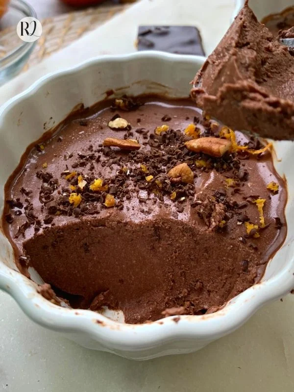 mousse de chocolate saludable