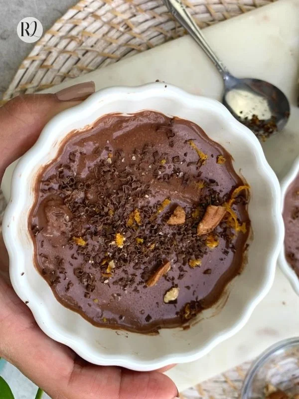 mousse de chocolate saludable