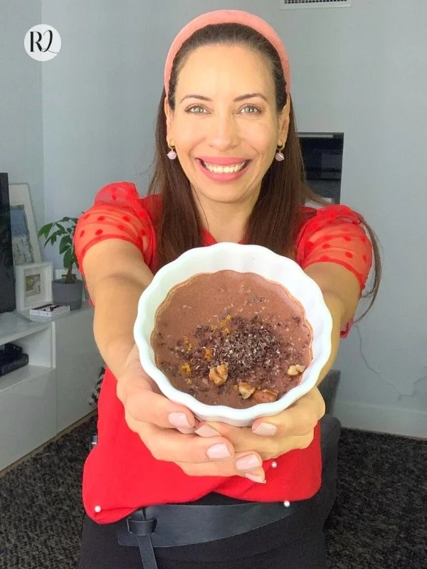 mousse de chocolate saludable