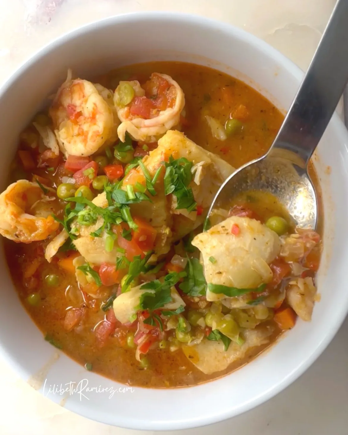 bacalao con salsa de mariscos bacalao con salsa de mariscos